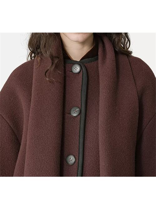 WOOL CLOTH JACKET FORTE_FORTE | 13209 my coatF46M.2505 cacao